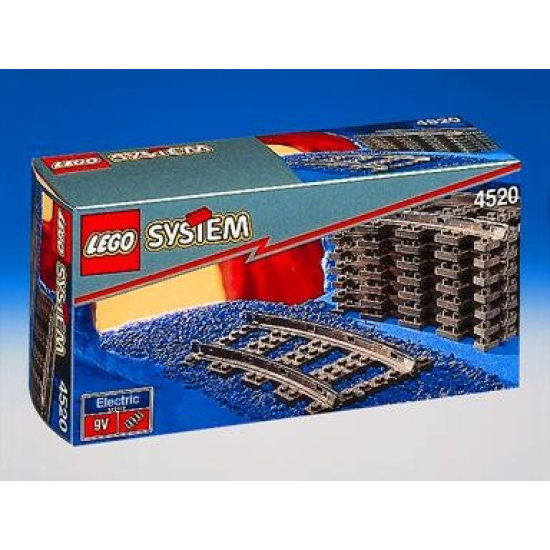 LEGO TRAIN Curved Rails 9V